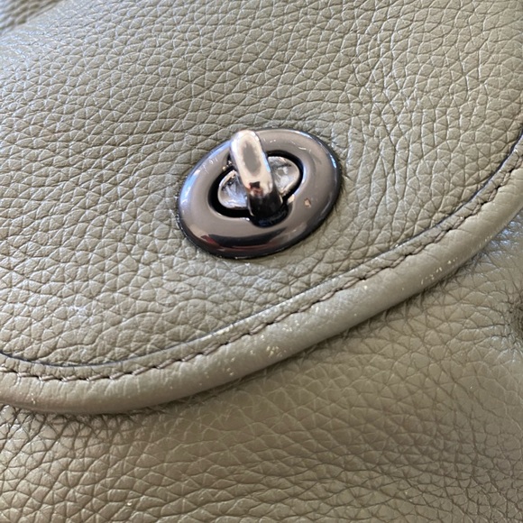 COACH Backpack in Army Green and Neon Orange - Picture 11 of 16